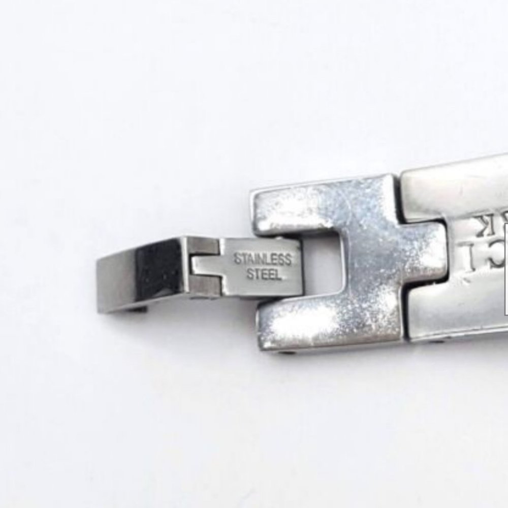 Rci Bracelet 18kt Stamped Gold Stainless Steel Mens Unisex Box Link 8.5 In View 5